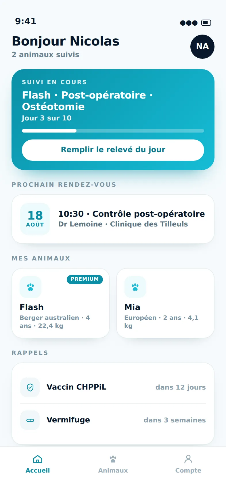VETPOP · Le carnet de santé de votre animal, partagé avec son vétérinaire